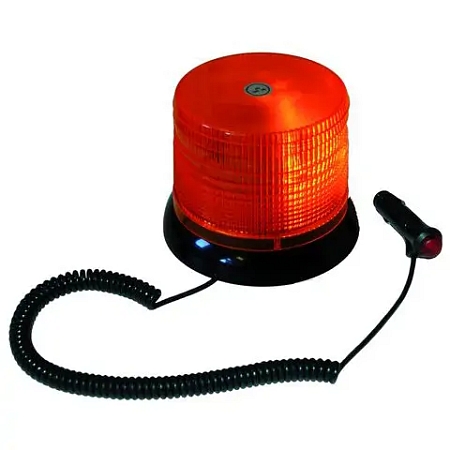 Oranžový magnetický LED majáček, 12V-24V